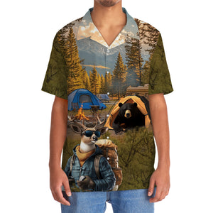 Camping In The Wild Forest Hawaiian Shirt
