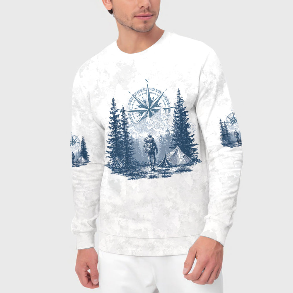 Vintage Hiking Compass All Over Print Shirt