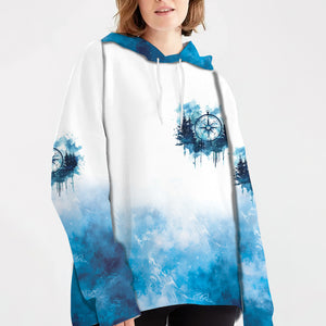 Compass The Mountains Are Calling And I Must Go All Over Print Shirt