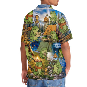 Funny Frog Camping Hawaiian Shirt