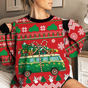 Christmas Camper Vans Ugly Sweater