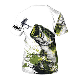 Custom Name Largemouth Bass All Over Print Shirt