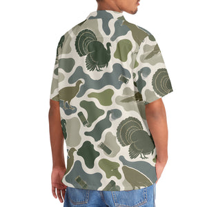 Turkey Camouflage Hunting Funny Pattern Hawaiian Shirt
