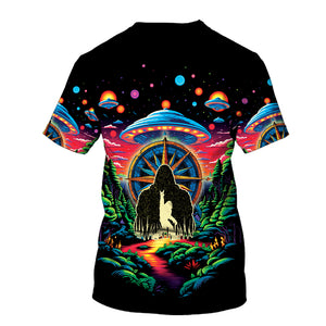 Bigfoot Mountain Adventure All Over Print Shirt