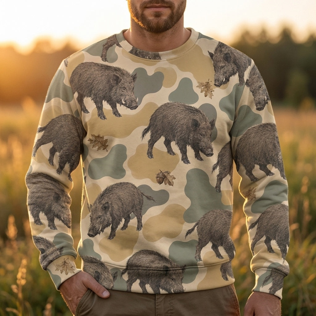Feral Hog Camouflage All Over Print Shirt