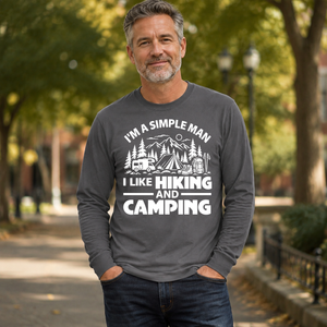 I Like Hiking And Camping - 7-CS2D-Charcoal