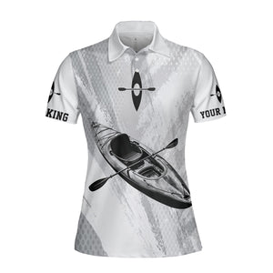 Custom Name Kayaking Black And White All Over Print Shirt