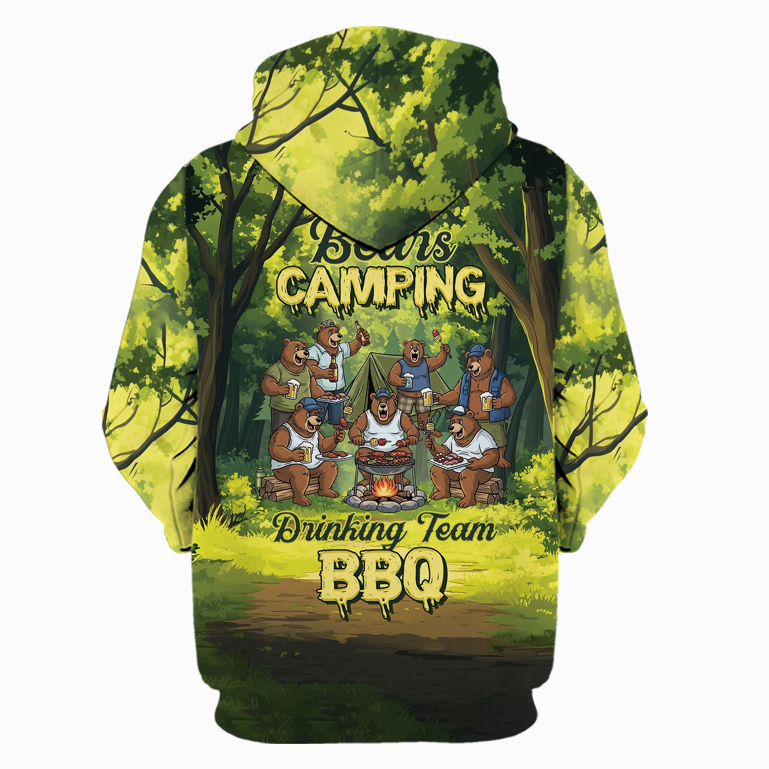 Bear Family BBQs All Over Print Shirt