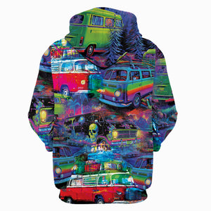 Retro Van Funny All Over Print Shirt