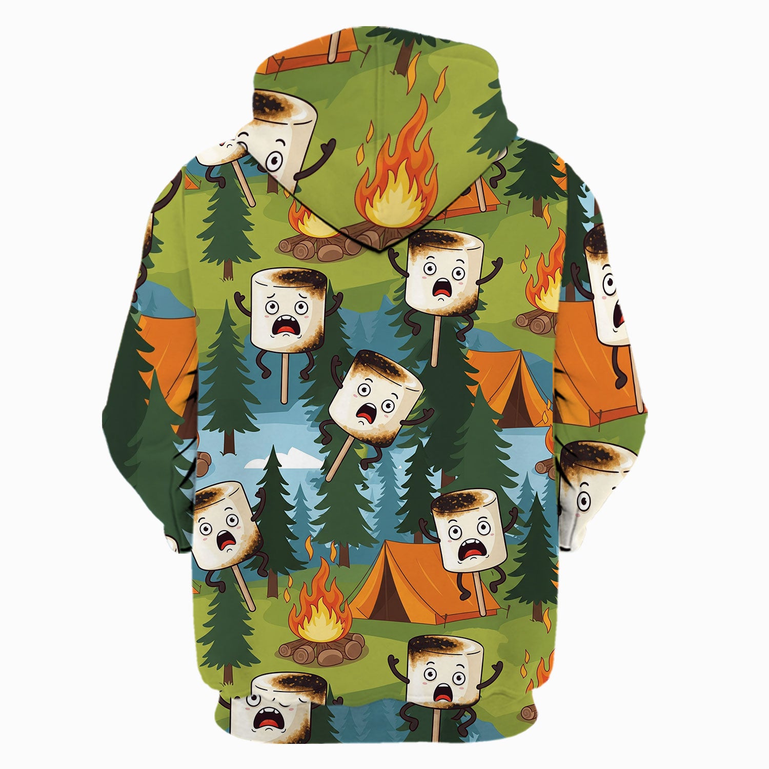 Funny Burnt Marshmallow All Over Print Shirt