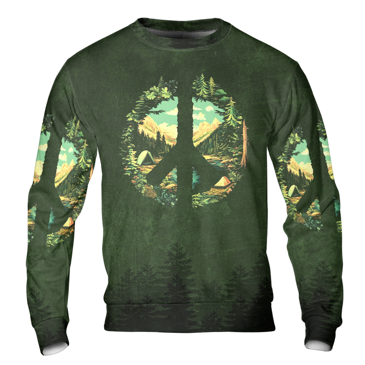 Camp Life Peace Sign All Over Print Shirt
