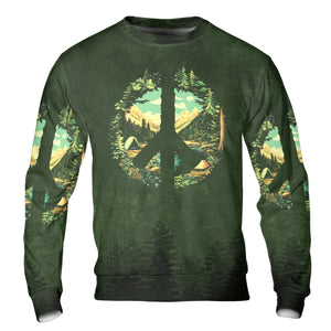 Camp Life Peace Sign All Over Print Shirt