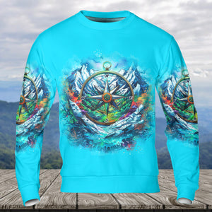 Compass Not All Who Wander Are Lost All Over Print Shirt