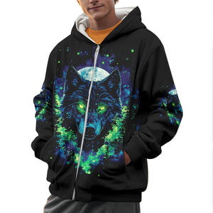 Look Deep Into The Nature And You Will Understand Everything Better Wolf All Over Print Shirt