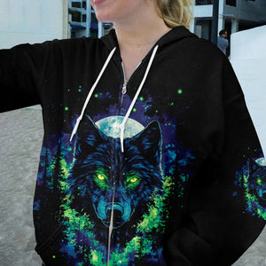 Look Deep Into The Nature And You Will Understand Everything Better Wolf All Over Print Shirt