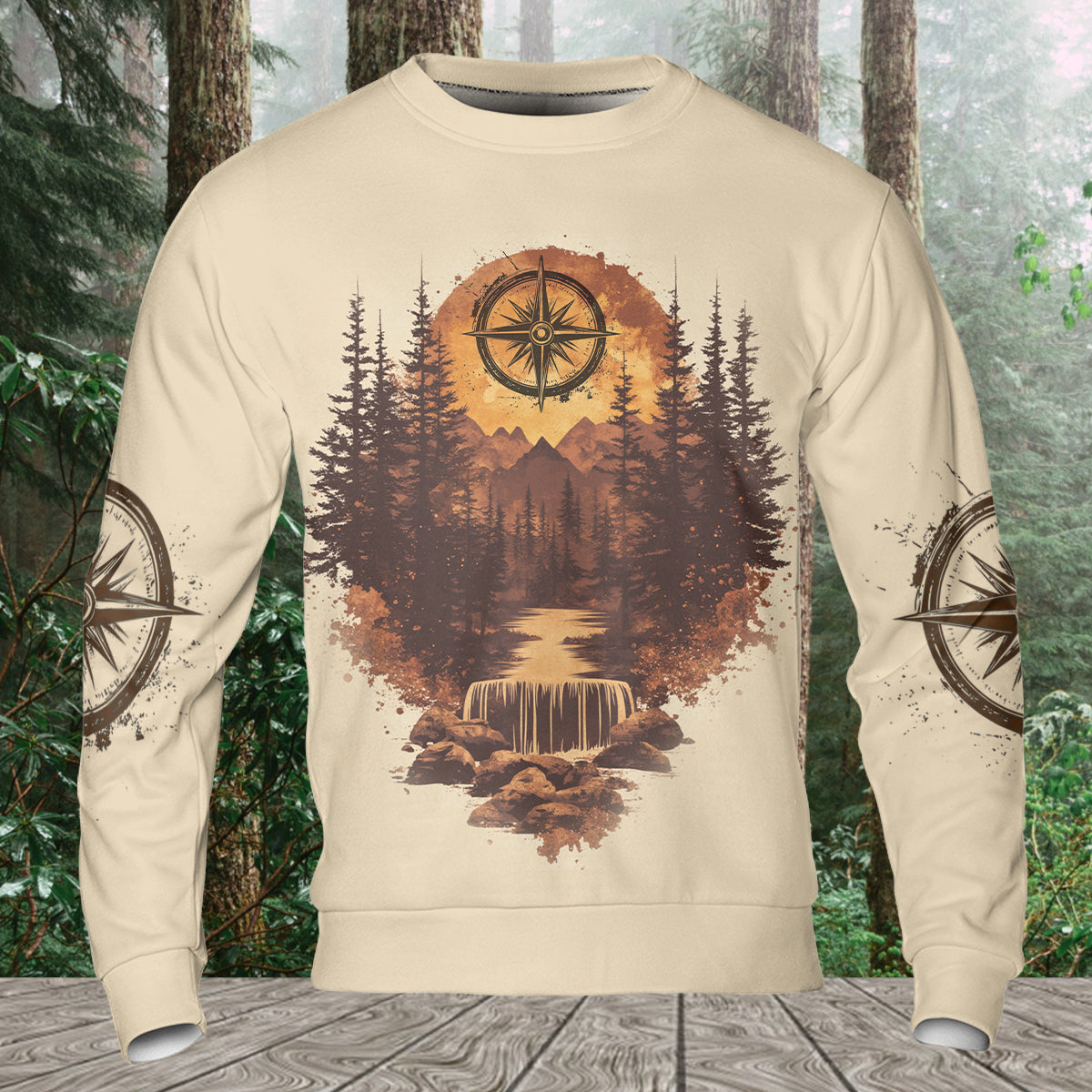 Into The Forest I Go To Lose My Mind And Find My Soul Brown All Over Print Shirt