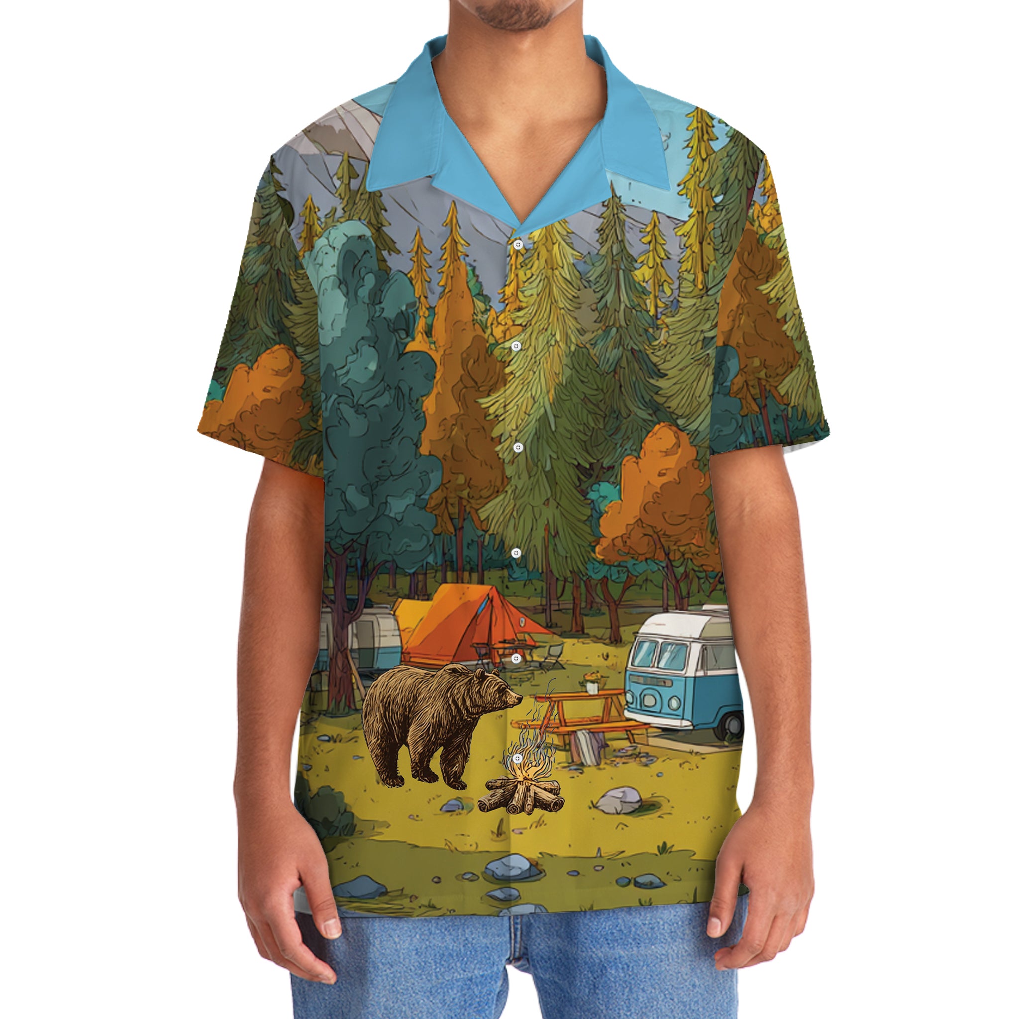 Camping Live Like A Homeless Person Hawaiian Shirt