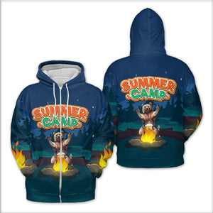 Summer Camp Grizzly Bear All Over Print Shirt