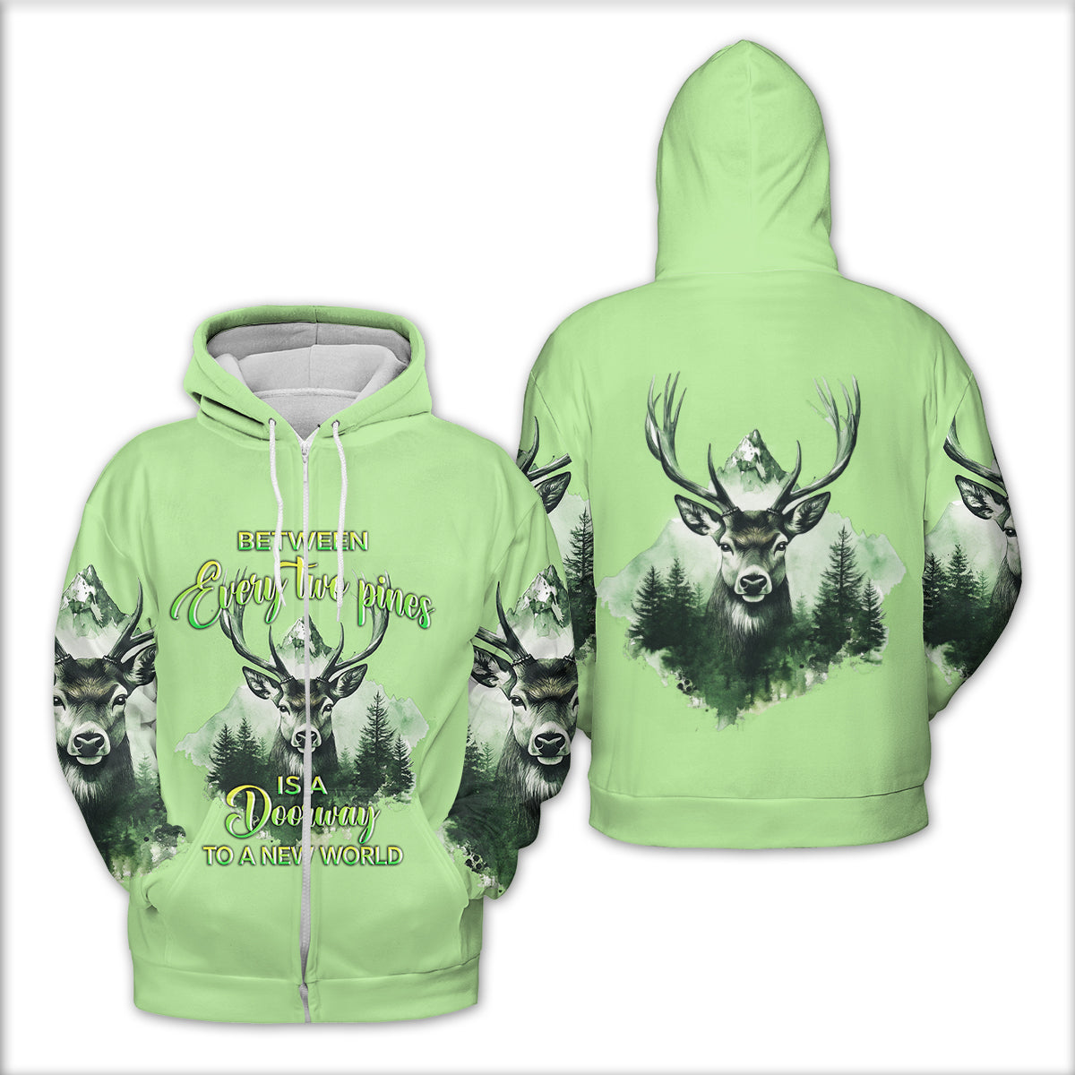 Between Every Two Pines Is A Doorway To A New World All Over Print Shirt