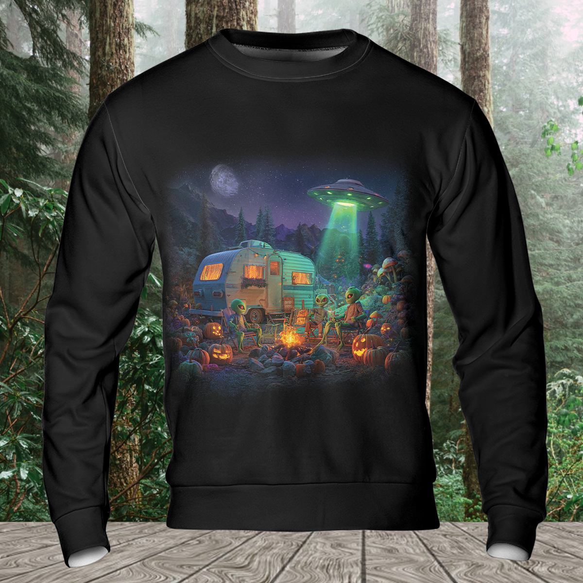 Life Is Better At The UFO Campfire All Over Print Shirt