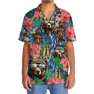 Bear Camping With Beer Hawaiian Shirt