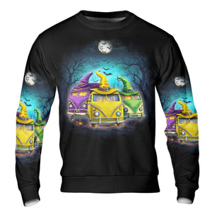 Witches Camping Car All Over Print Shirt