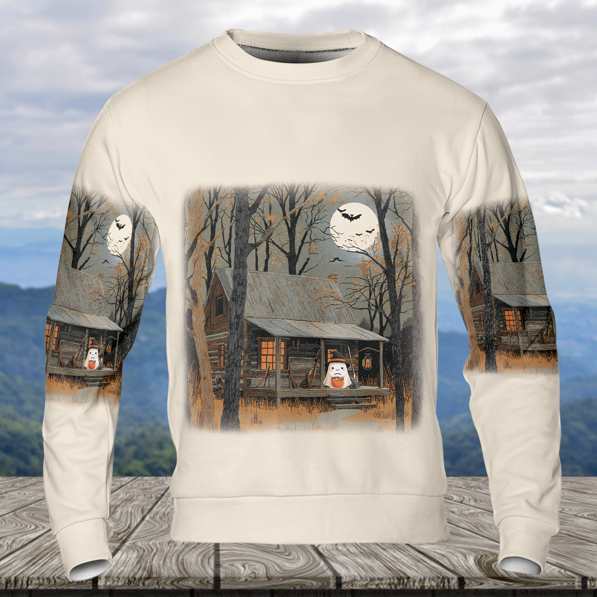 Boo & Candy Haunt Forest All Over Print Shirt