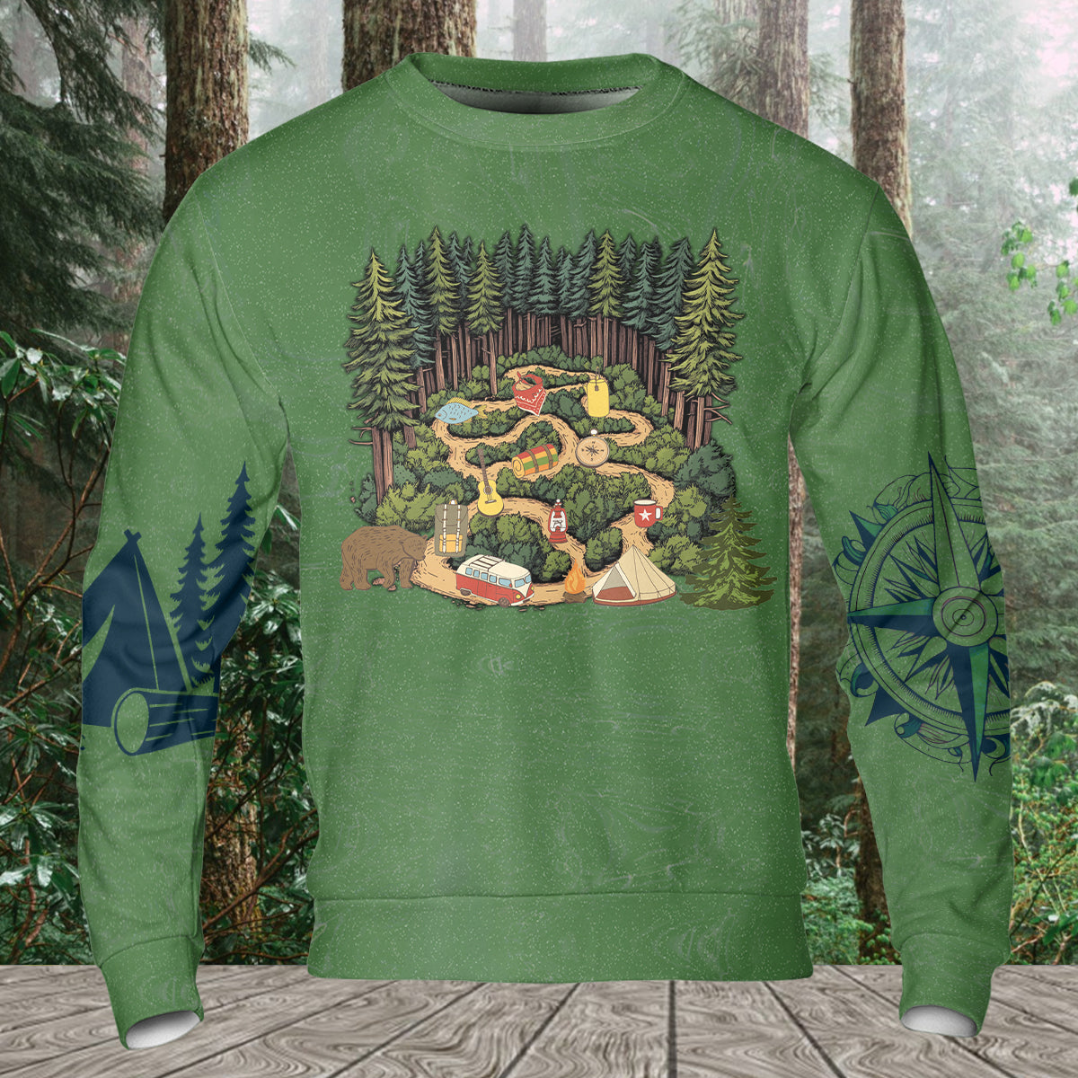 Camping Is A-Maze-Ing All Over Print Shirt