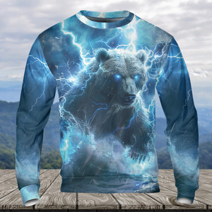 Electric Powerful Bear Awesome Cool All Over Print Shirt