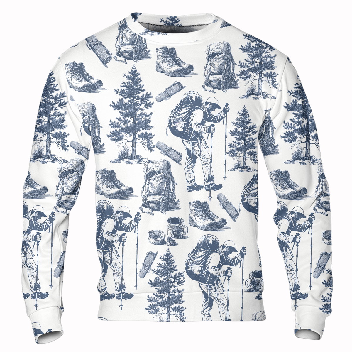 Vintage Hiking Camp All Over Print Shirt