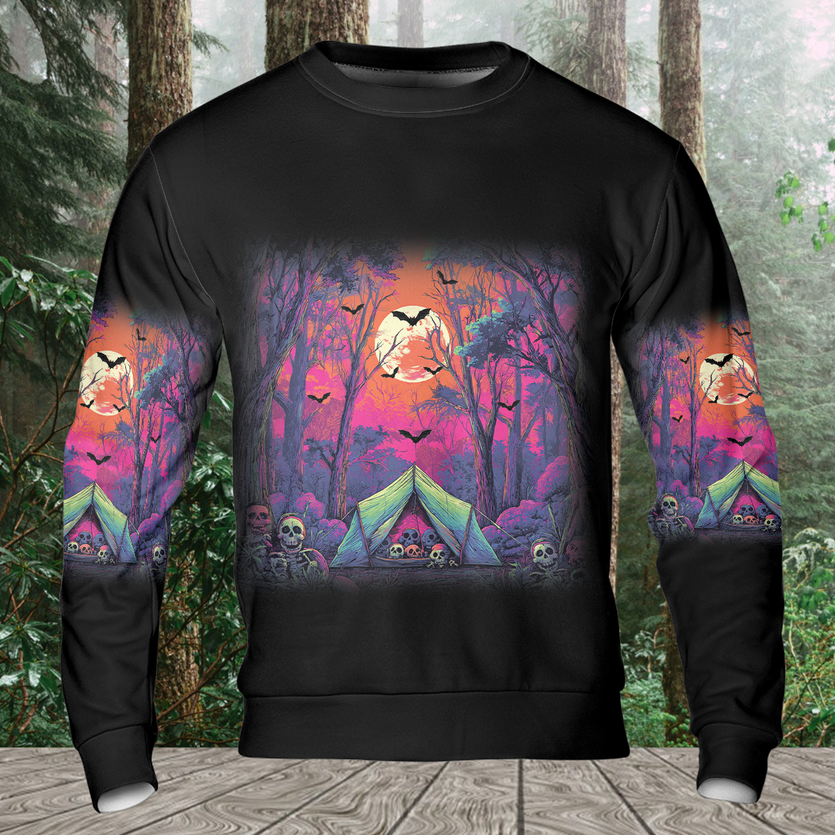 Skull Tent Adventure All Over Print Shirt