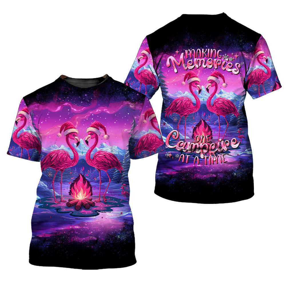 Neon Colorful Making Memories One Campfire At A Time All Over Print Shirt