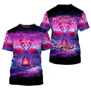 Neon Colorful Making Memories One Campfire At A Time All Over Print Shirt