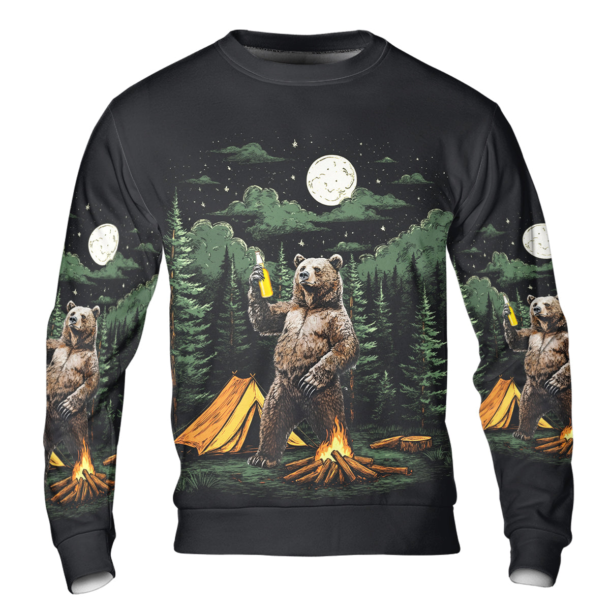 Making Memories Camping Bear All Over Print Shirt