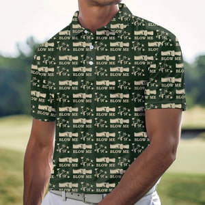 Duck Hunting Blow Me Polo For Men