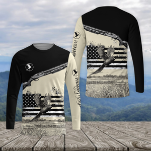 Vintage Pheasant Hunting All Over Print Shirtt