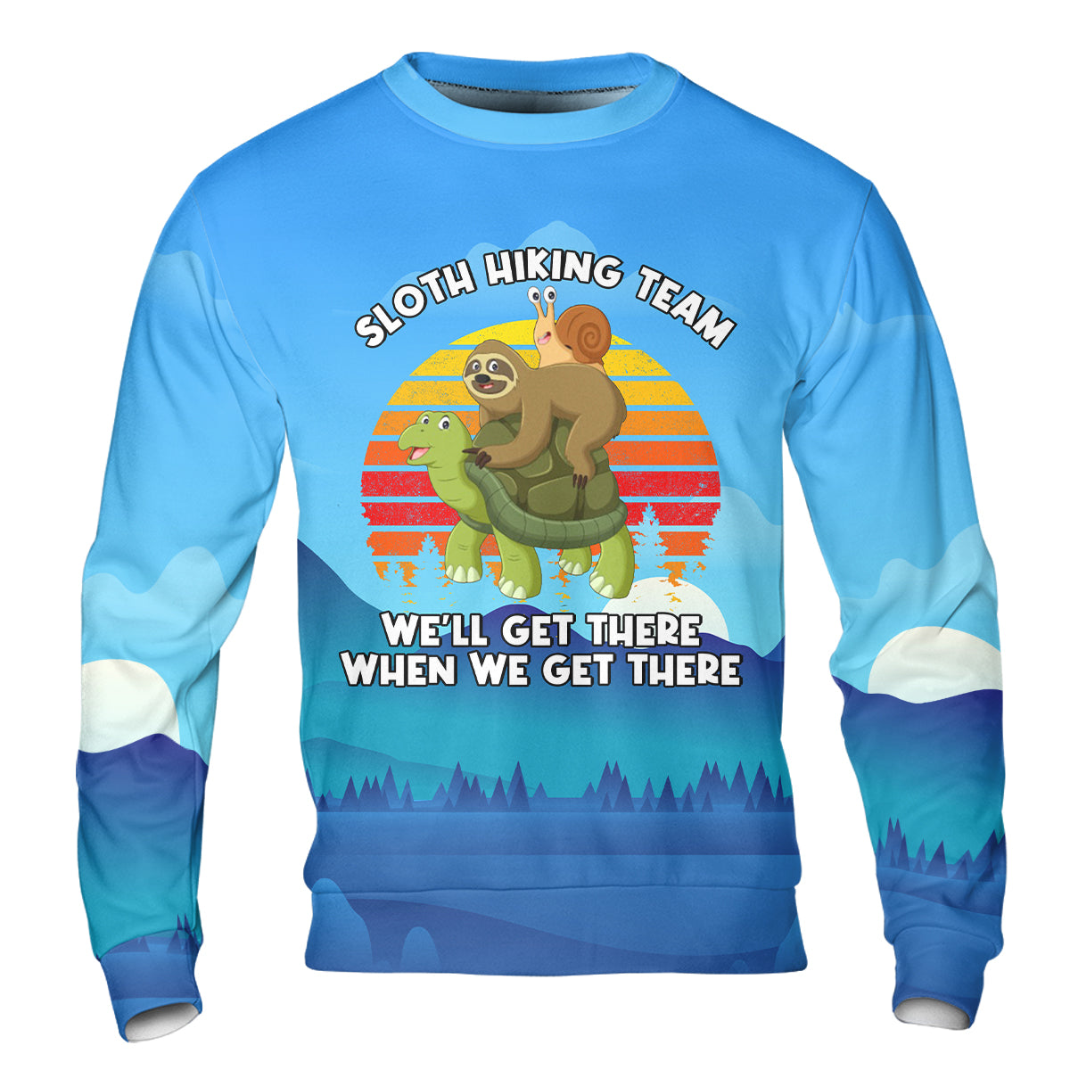 Funny Slow Hiking Team All Over Print Shirt