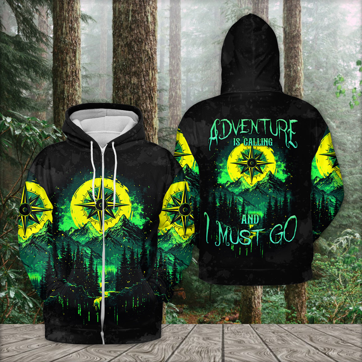 Adventure Is Calling All Over Print Shirt