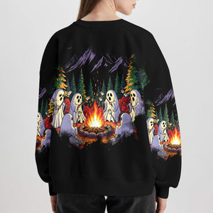 Ghost Camping Crew All Over Print Shirt