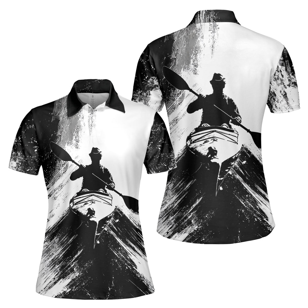 Black And White Kayaking Lover All Over Print Shirt