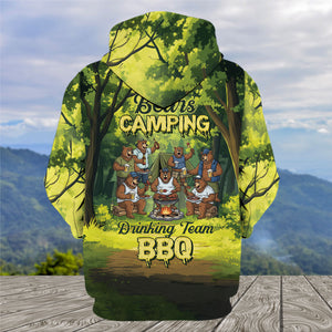 Bear Family BBQs All Over Print Shirt