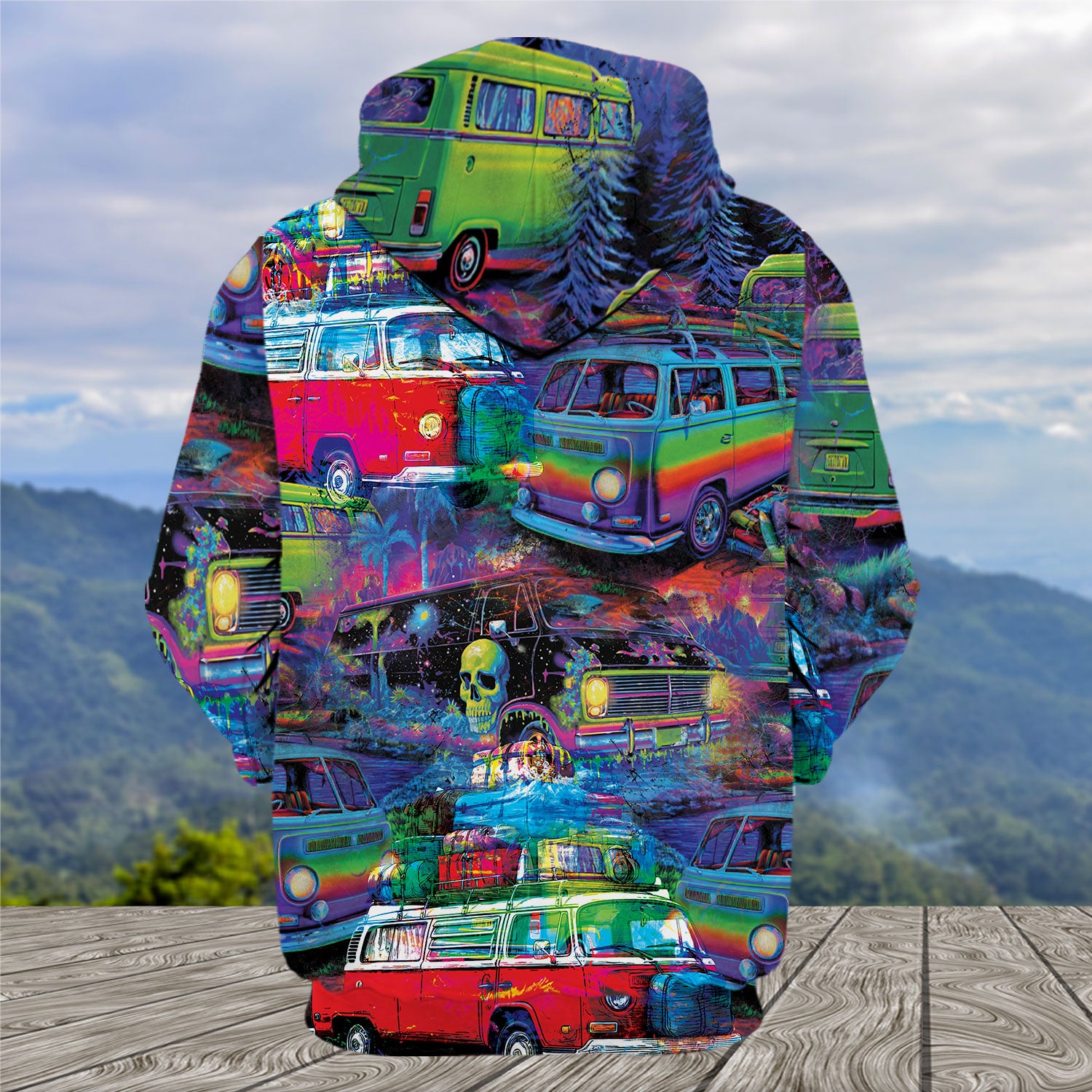 Retro Van Funny All Over Print Shirt