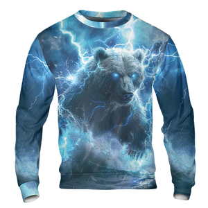Electric Powerful Bear Awesome Cool All Over Print Shirt