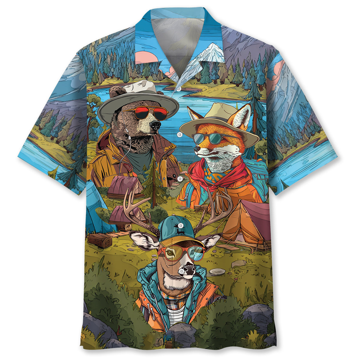I Want To Camp So Long I Forget All Of My Password Hawaiian Shirt