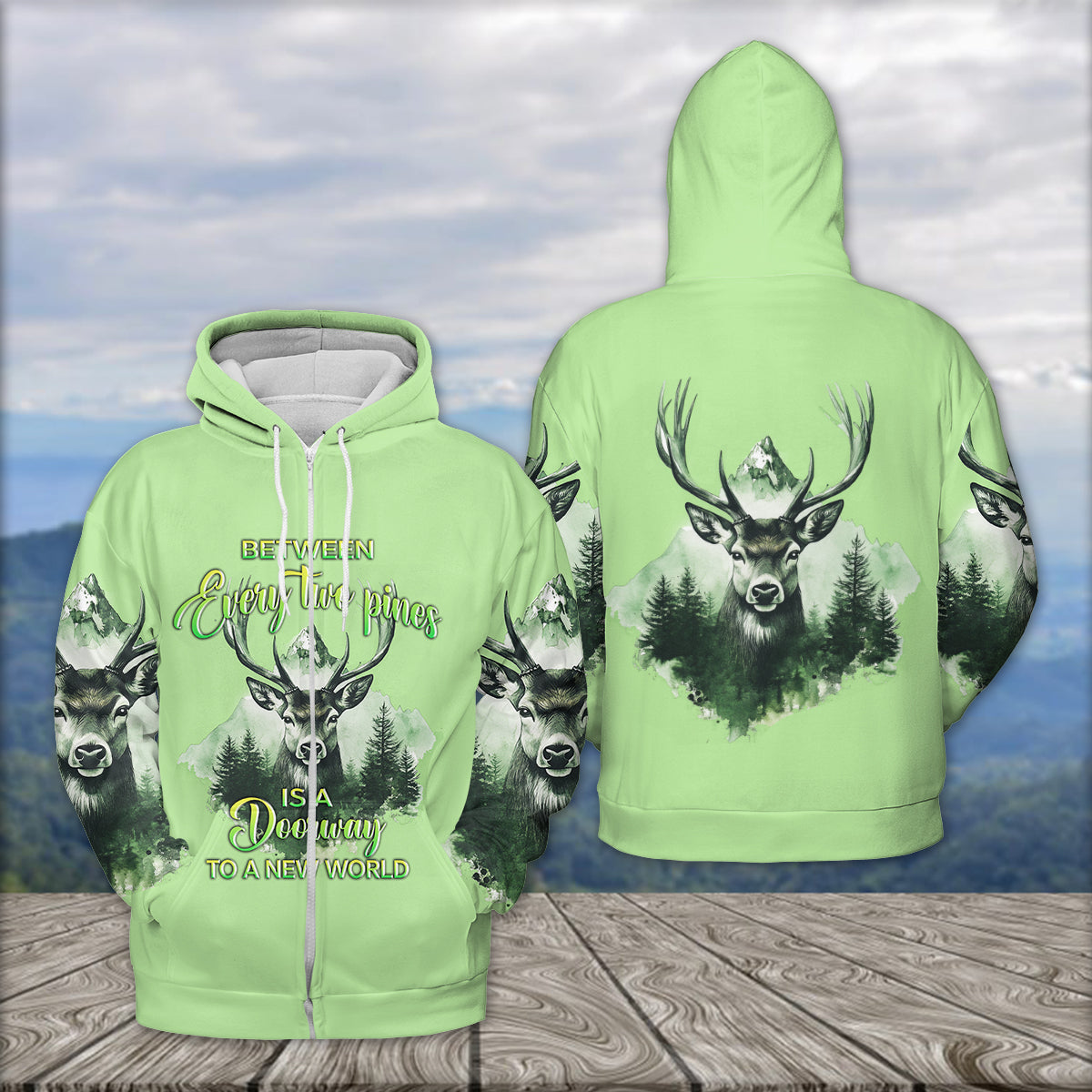 Between Every Two Pines Is A Doorway To A New World All Over Print Shirt