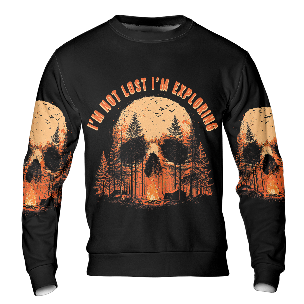 Creepy I'm Not Lost I'm Exploring All Over Print Shirt