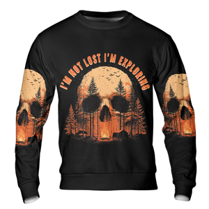Creepy I'm Not Lost I'm Exploring All Over Print Shirt