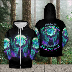 Into The Forest I Go Spirit Deer All Over Print Shirt