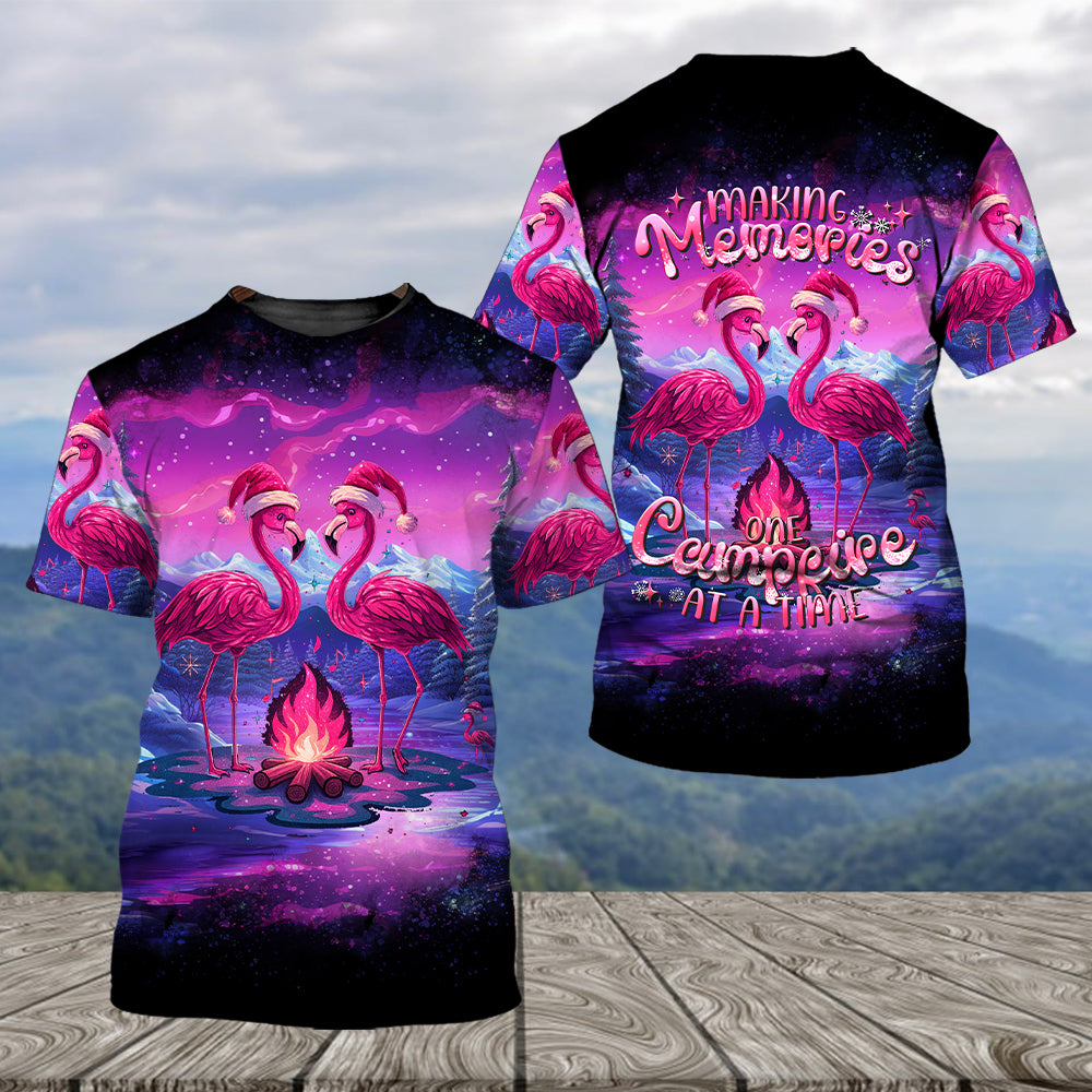 Neon Colorful Making Memories One Campfire At A Time All Over Print Shirt