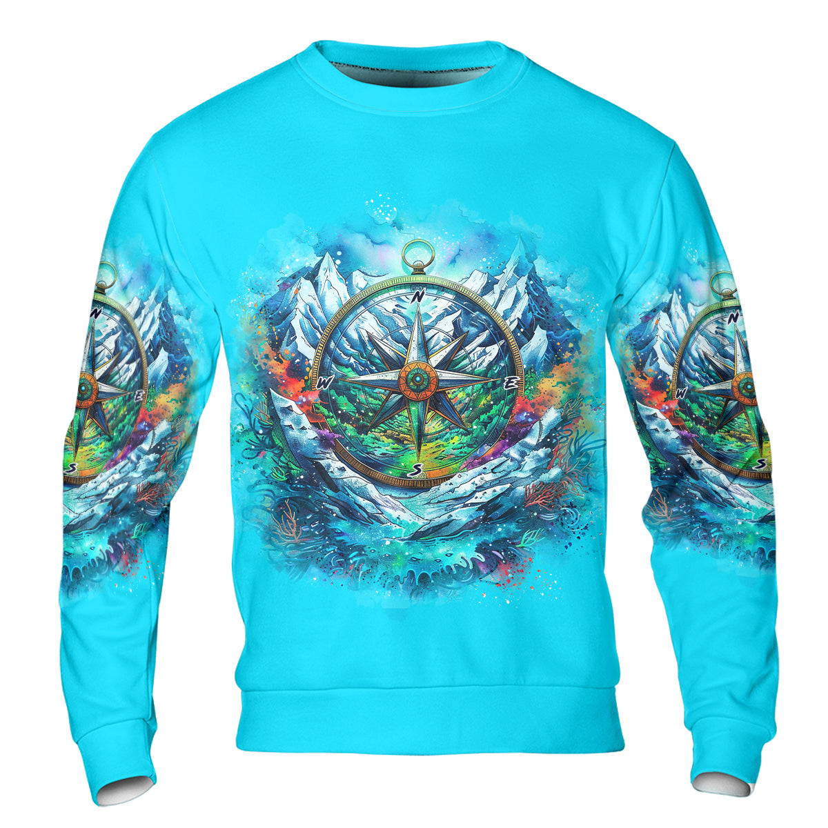 Compass Not All Who Wander Are Lost All Over Print Shirt